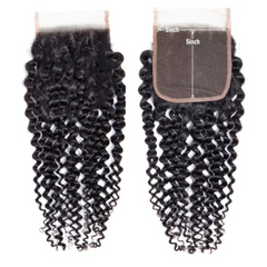 Deep Curly 4X4 Closure
